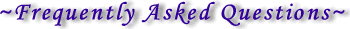 Frequently Asked Questions